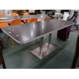 American diner style table, height 76 cm, length 185 cm,