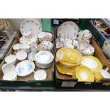 Two boxes of part tea sets,