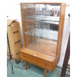 Mid century glass fronted bookcase by Tunbridge of London