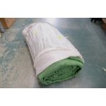 Roll of green netting or ground sheet