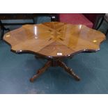 Reproduction inlaid coffee table