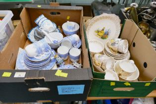 Two boxes of part tea sets,