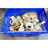 Box of ceramics,