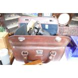 Olympus camera bag, Olympus OM2 camera with lenses,