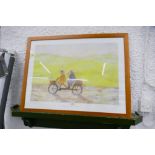 Framed print by Sam Toft "Grand Day Out",