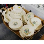 Wedgwood Wellesley Montreal dinnerware and teapot