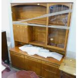 Mid century teak Meredew glazed unit