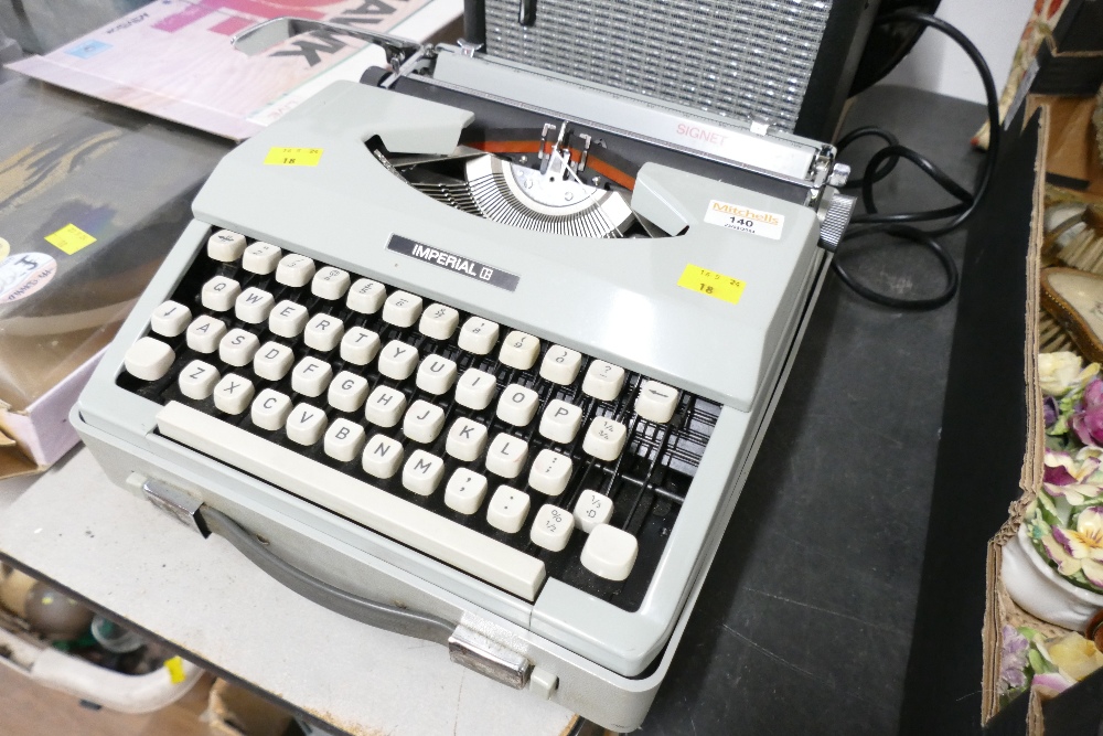 Imperial Signet cased typewriter