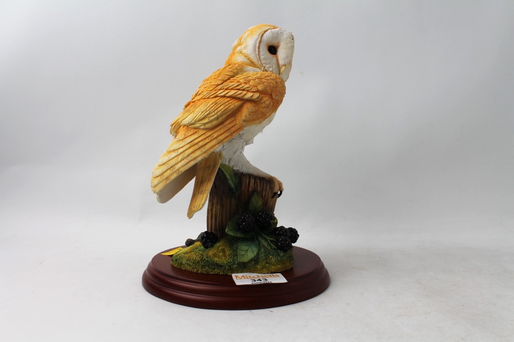 Border Fine Arts Barn Owl and Brambles by Russell Willis with box - Image 4 of 6