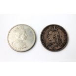 Two commemorative coins,