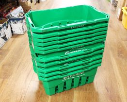 Eleven Safeway green box storage boxes