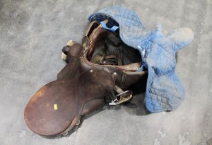 Vintage leather Steven Hadley saddle