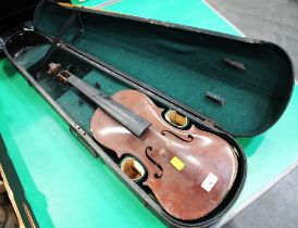 Vintage violin in case