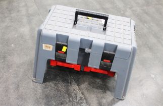 Plastic step stool/toolbox