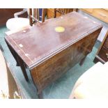 Edwardian twin drop flap table with serpentine edges