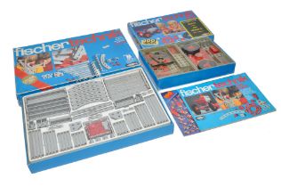 Fischer Technik; to include two model building sets, 100 and 100S, both look to be complete, as