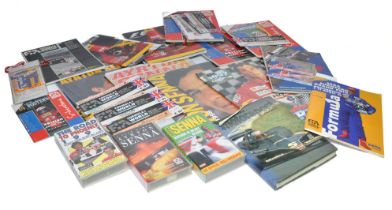 A collection of Formula One Memorabilia to include various race-day programmes including entry