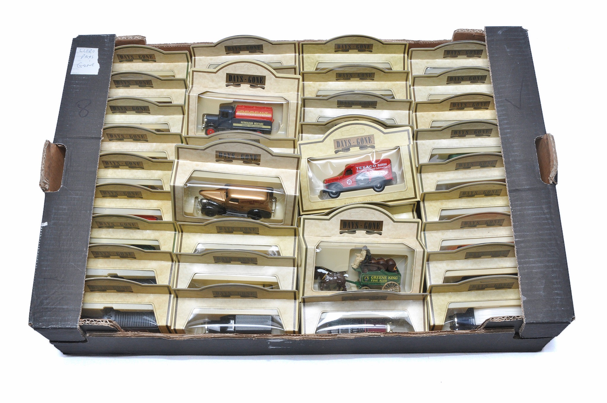 A quantity of 36 Lledo days promotional (advertising) diecast vehicles in boxes. Contained in a