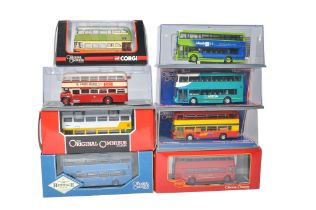 A group of Eight Corgi Omnibus Diecast 1/76 Model Bus / Coach issues (Mostly double deckers)