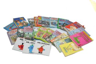 A group of Thomas the Tank Engine books and other literature as shown.