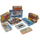 A group of Minister (Indian) tinplate car issues in addition to some plastic model kits (complete