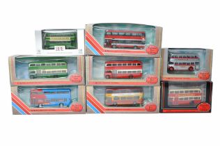 A group of Eight EFE Diecast 1/76 Model Bus / Coach issues (Mostly double deckers) including various