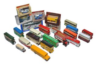 A group of diecast bus models plus some boxed issues from Lledo.