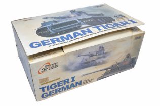 Large 1/16 Radio Control German Tiger Tank. Looks to be complete however would benefit from a