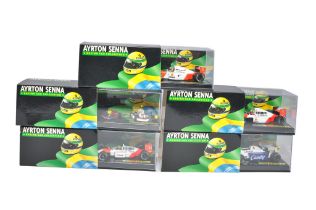 Lang Miniatures 1/43 diecast issues from the Ayrton Senna Collection comprising no's 3, 14 (figure