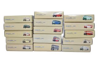 A group of Fifteen Corgi diecast (1/50) model Bus and Transport related issues in various firm