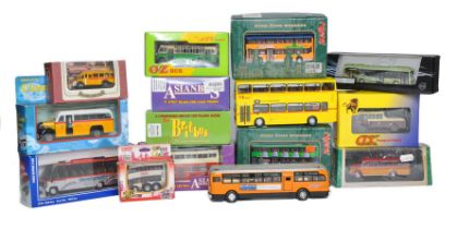 A group various (including Siku, Britbus / Asianbus and others) Diecast 1/76 Model Bus / Coach
