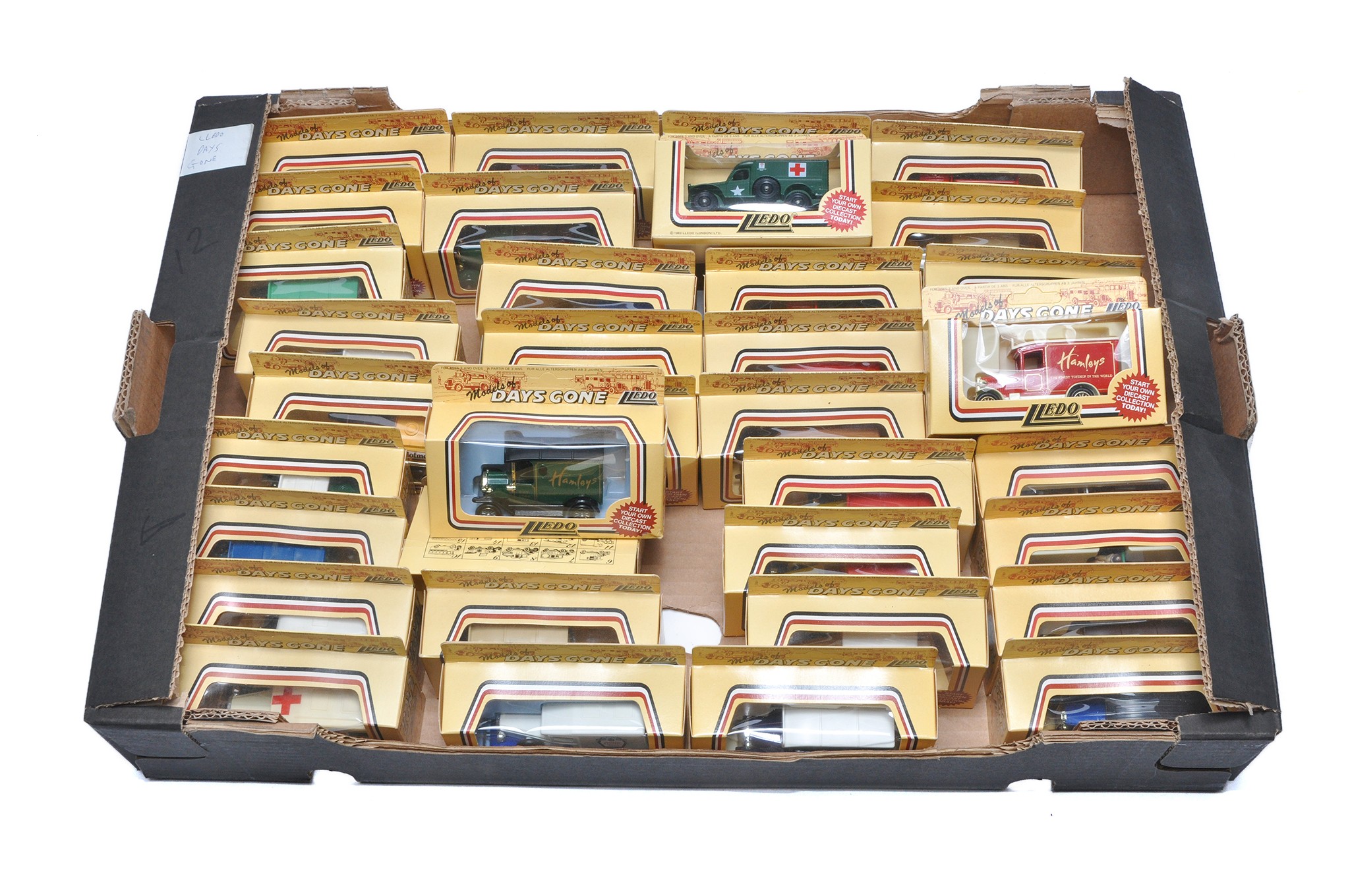 A quantity of 36 Lledo days promotional (advertising) diecast vehicles in boxes. Contained in a