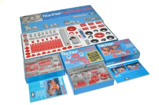 Fischer Technik; to include three model building sets, 300, EM2 and 50/3, all look to be complete,