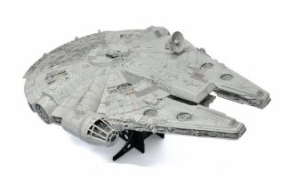 Star Wars 1/72 Scale Model of the Millennium Falcon with stand.