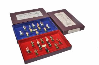 A duo of Britains Metal Figure Sets comprising No. 5289 Royal Marines plus No. 5189 Cheshire