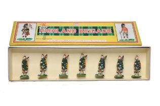 Toy Soldiers / Metal Figures comprising Johillco set No. 121 Highland Brigade. Generally look to