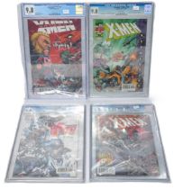 Graded Comic Books comprising of four issues to include; 1)Uncanny X-Men #421 - Marvel Comics 6/03 -