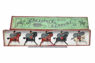 Toy Soldiers / Metal Figures comprising Britains set No. 139 French Mounted Infantry 'Chasseurs A