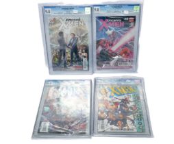 Graded Comic Books comprising of four issues to include; 1) X-Men #100 - Marvel Comics 5/00 -Smith