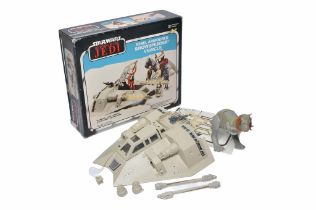 Star Wars comprising ROTJ Rebel Armoured Snowspeeder (plus extra figure). With original box as