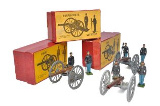 Toy Soldiers / Metal Figures comprising Britains trio of American Civil War Union / Confederate