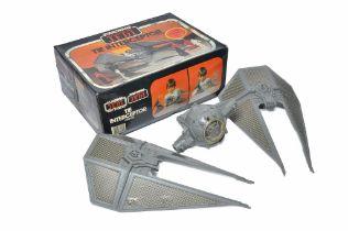 Palitoy Star Wars Return of the Jedi Tie Interceptor. As shown with good original box.