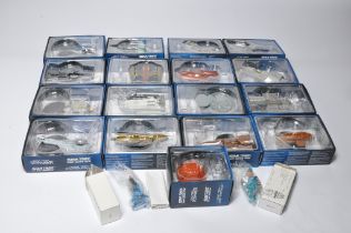 A group of Seventeen Eaglemoss Collectable Star Trek Space themed Vehicles in original boxes as