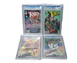 Graded Comic Books comprising of four issues to include; 1)Uncanny X-Men #445 - Marvel comics 8/04 -