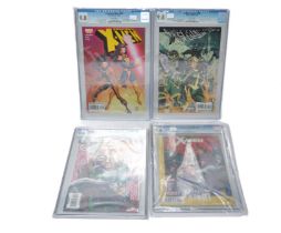 Graded Comic Books comprising of four issues to include; 1)Uncanny X-Men #460 - Marvel Comics 8/05 -