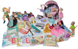 A collection of children's toys comprising Galoob Ballet Dancers x 8, Disney Character Dolls plus