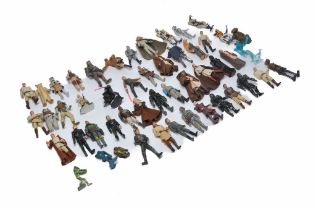 A collection of Fifty Star Wars Action Figures as shown, mostly post 1995.