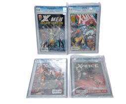 Graded Comic Books comprising of four issues to include; 1)X-Men: Deadly Genesis #4 - Marvel