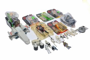 Star Wars comprising assorted carded and loose action figures plus various other related toys as