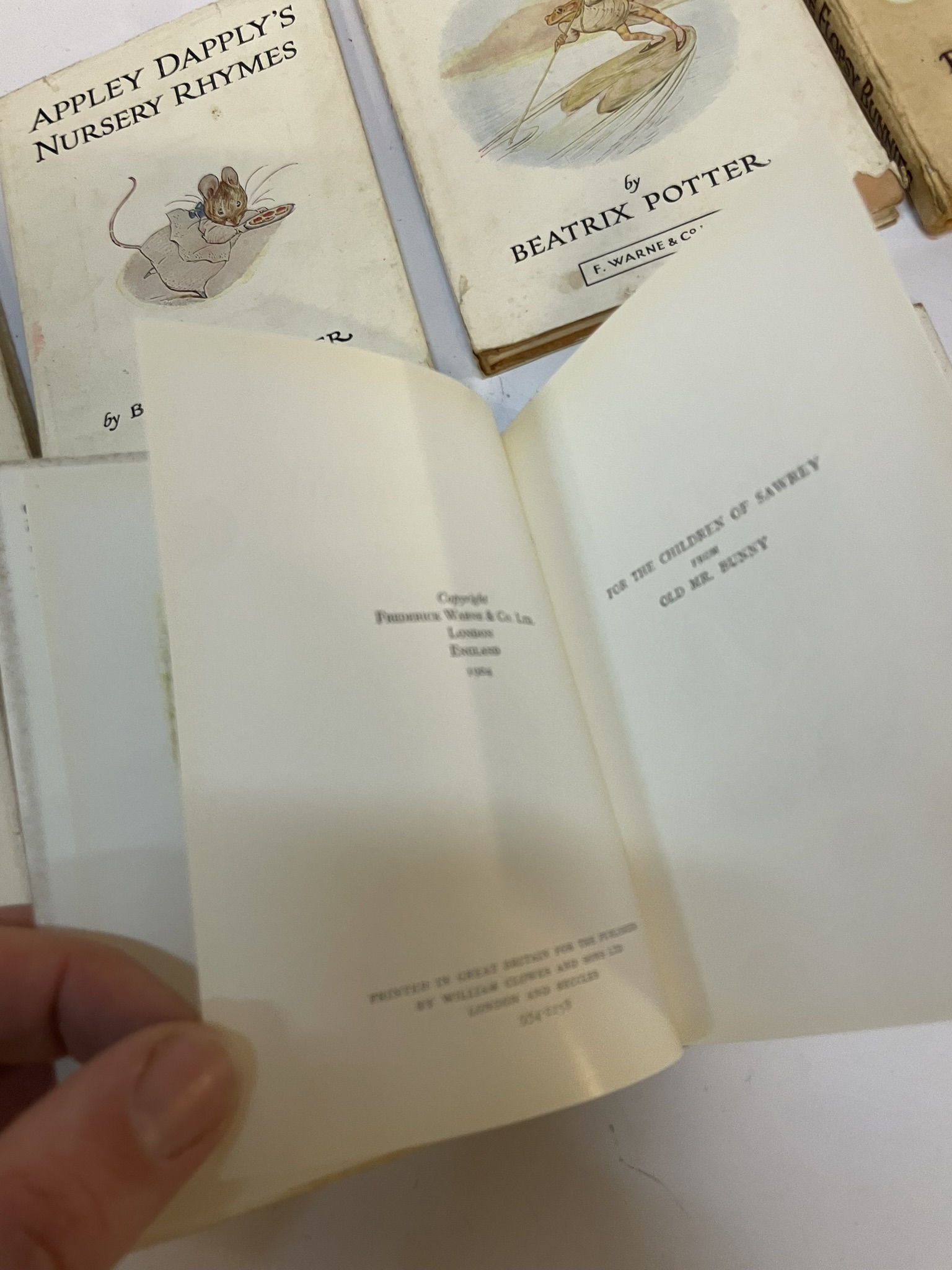 A group of Nine early and well preserved editions of Beatrix Potter Books including a very early - Image 10 of 10